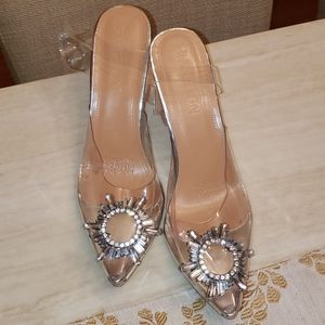 Plastic pvc heels Size 42